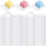 Wax Melt Molds Clear 1 Oz Square Candle Molds for DIY Chocolates Wax Melt Wickless Candles Soap V1369-AZ3-W-12691