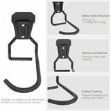 4 Pack Bike Hooks, Iron Hanger Holders, Heavy Duty L-Shaped Storage Wall Mount, Practical Vertical V1188-MS-227-1845