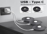 6 Lights LED Rechargeable Slim Cabinet Light, 2cm, Remote Control, Magnetic Mount V1171-CC-BOM001090-B