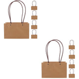 10 pcs Kraft Flower Gift Bag Floral Bouquet Tote Carrier Bag Flower Wrapping Bag with Handle V1366-AZ2-W-13645