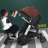 Baby Jogger Glider Board 2 in 1 Kid Stroller Board with Dismountable Seat AU black wheel V201-BABY0001BL8AU