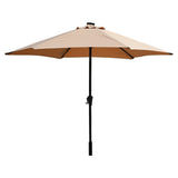 Centra 3M LED Outdoor Umbrella Base Stand Khaki OD1062-3M-KH