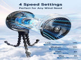 Portable Misting Stroller Fan with 4 Speeds & 360&deg Adjustable Tripod, Quiet Rechargeable Baby Fan V1107-CS-MNBZYFSH