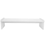 Ergonomic Wooden Computer Screen Riser - White, Home Office Essential V1192-AZ-W-24913
