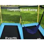 Everfit 6FT Trampoline for Kids w/ Enclosure Safety Net Swing Rectangle Yellow TRAMPO-C-R6-BLYE