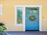 Artificial Green Wreath Wall Hanging Wreath Spring Door Decoration for Indoor Outdoor V1294-YM0718-10152851