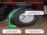 Wheel Chock Tie-Down Kit, Chock-Style Trailer Tie Down Strap, Car Tie Down Kit with Buckle, Break V952-CLJGTJ2LDXKKG5GOH001V0