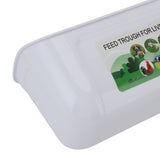 2PCS Hanging Poultry Feeder Plastic Livestock Feeding Trough for Chicken Geese Sheep Deer Dog White V1294-YM0901-3111250052412
