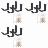 12 Pcs Jack Stands Wall Mount Organizer, Car Jack Stands Storge Rack/Hanger/Hook Wall Mount Heavy V1366-AZ2-W-14518