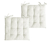 Set of 2 Colter Cotton Chair Pads Cream V442-BZO-MISC-PAIRCHAIRPAD-CREAM-SQ