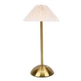 Pleated Table Lamp Touch Control 3 Colors Stepless Dimming USB Rechargeable Retro Cordless LED V1294-YM0901-3119250068112