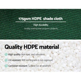 Instahut 70% Shade Cloth 3.66x30m Shadecloth Sail Heavy Duty Green SH-CL-366X300-175-GR