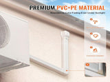 Mini Split Line Set Cover 76.2mm W830mm L, PVC Decorative Pipe Line Cover For Air Conditioner with V952-BSKSQFTSKDGX6NH9BV0
