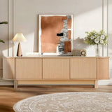 Artiss TV Unit Entertainment Unit Storage Cabinet 160cm Pine FURNI-N-TV160-WD