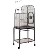 YES4PETS Large Bird Budgie Cage Parrot Aviary Carrier With Stand & Wheel V278-TT07-STAND