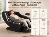 Livemor Flex Massage Chair Full Body with Heat Zero Gravity Recliner, 24 Airbags, Foot Massage, 6 FBMC-E-BAIRD-BK
