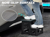 Multipurpose Portable Folding 2 Step Stool Non-Slip PP Collapsible Step Ladder Stool For Office V985-2STEPSTOOL