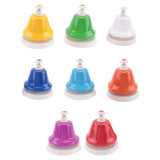 Desk Bells, 8 Notes Diatonic Metal Hand Bells, Rainbow Music Bells, Musical Learning Teaching V1370-AZ4-07777