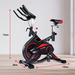 Powertrain RX-900 Exercise Spin Bike Cardio Cycling - Red BKE-RX-900-RD