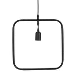 E27 Modern LED Lamp Dining Room Bar Geometric Hanging Light Iron Frame Black 220V V1294-YM0901-ZM01438-03