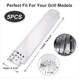 Grill Hot Plate, Fire Barrier Enamel Hot Plate Stainless Steel Grill Heating Tent, Flame Mash for V1192-AZ-W-28683