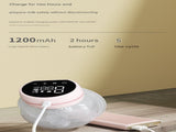 Blue Hands-Free Wearable Electric Breast Pump - Portable, Quiet & Rechargeable with LED Display V888-ELOSUNG36107