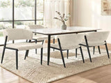 Artiss Dining Chairs Set of 4 Linen Fabric Soft Upholstered Chairs Beige DINC-KJ-7016-BGX4