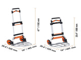 Folding Hand Truck, 140 kg Load Capacity, Aluminum Portable Cart, Convertible Hand Truck and Dolly V952-KZDSTHC500B01UEHNV0
