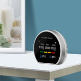 Air Quality Monitor Indoor Accurate Air Tester Detector CO2 HCHO TVOC Temperature Humidity Alarm V1192-AZ-W-23403