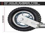 AL-KO 10-inch 623660XP3 Heavy-Duty Solid Tyre Jockey Wheel