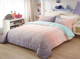 Girls Comforter Set, Queen Size, Ombre Blue Pink Rainbow 3-Piece Bedding Collection V745-MAB010665AG3