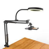 Camera Mount with Ring Light Overhead, Flexible Articulating Phone Holder Compatible , Logitech V1366-AZ2-W-18344