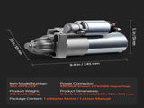 Starter 6449, Starter Motor Replacement Compatible with Oldsmobile Bravada V6 4.3L 96-98, Isuzu V952-DDQDMDPN64490ZN02001V9