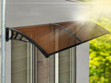 Mountview Window Door Awning Outdoor 1M X 2.4M Brown 1x2.4M OD1006-1X2.4-BK_NZ