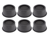 6 PCS Anti Vibration Pads Sofa Feet Pad Furniture Riser Mat for Table Cabinet Bed 3in Black Round V1294-YM0715-3116220007811