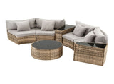 Gardeon 4 Seater Outdoor Sofa Set 7PCS Table Chair Brown Rattan Patio Furniture ODF-SOFA-7PC-RTA-BR-ABC