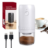 electric coffee grinder, Cliton coffee grinder, ceramic conical burr, portable coffee grinder, V1102-747-98719-WHT-SET