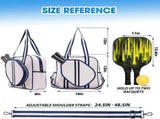 Pickleball Bag Tote Crossbody Shoulder Bag with Adjustable Strap Multi-Compartment Sports Racket Bag V1308-DSZKI-1801-3