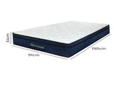 Dreamz 7 Zone Pocket Spring Mattress Medium Firm Single MS1029-S-AU