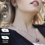 Infinity Love Heart Necklace, Birthstone Necklace for Women, Jewelry for Women with Healing V1164-325793