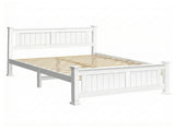 Artiss Bed Frame Double Size Wooden White RIO WBED-D-004D-137-AB