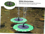 Floating Solar Fountain Water Spray Garden Pond Decor V1263-JX-5572