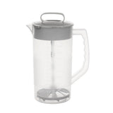 68-Ounce Plastic Mixing Pitcher with Lid, Plunger, and Handle, Perfect for Juices, Tea, and V1370-AZ4-17215