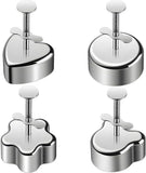 4Pcs Stainless Steel Rice Ball Molds Set, Sushi Maker Molds with Bear Flower Heart Ball Shapes for V1237-ZY-917-157