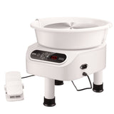 Pottery Wheel, 10 inch Pottery Forming Machine, 350W Electric Wheel for Pottery with Foot Pedal and V952-ZQLPJSJS10YCKNJGYV3