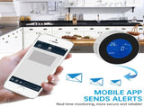 1 Pack WiFi Natural Gas Leak Detector for Home Gas Alarm and Monitor with LCD Display Screen Real V1294-YM0901-HS7871