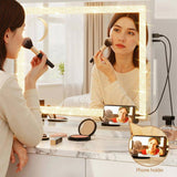 Embellir Makeup Mirror 60x50cm 360 Rotatable Vanity Mirror with Lights Crystal LED MM-E-FRAME-5060LED-CR-ZJ