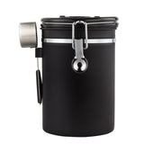 1.5L Storage Container with Spoon V498-COFFEECONTAINERBK-M