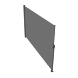 Retractable Side Awning, 160X300m Aluminum Outdoor Privacy Screen, 280g Polyester Water-proof V952-ZYPF160X300CMGY01V0