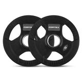 CORTEX 80kg Tri-Grip V2 50mm Olympic Plate Set V420-CSWP-OTGV2SET-A